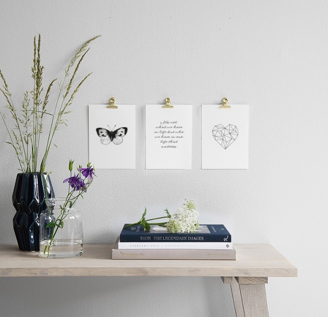 Affiche avec texte et citation Posters de style sobre